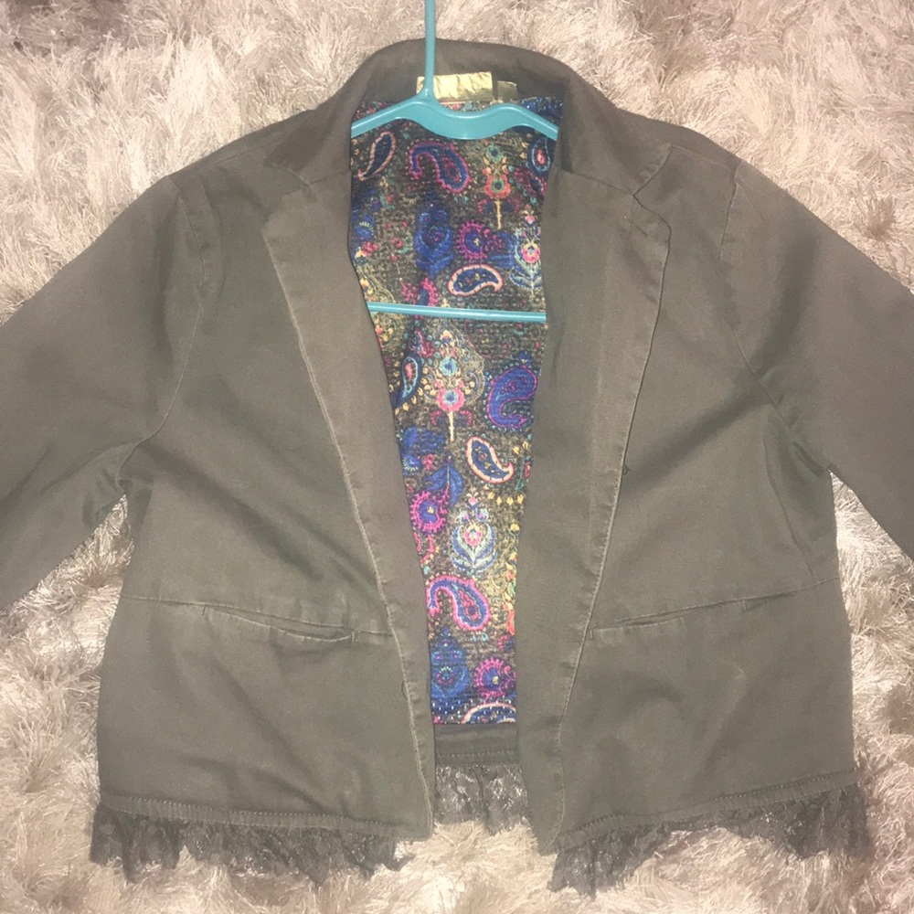 Princess Vera Wang Junior L Olive Jacket
